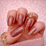 Rose Gold Glitter Nail Wraps