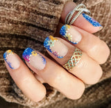 Twilight Garden French Nail Wraps