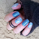 Peaceful Plaid Nail Wraps