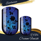 Sapphire Blooms Nail Wraps