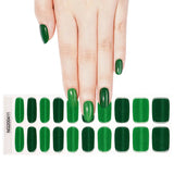 Emerald Wanderlust Deluxe Semi-Cured Gel Nail Strips