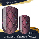 Plum Pop Plaid Nail Wraps