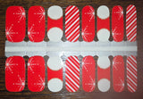 Scarlet Snowflakes Nail Wraps