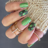 Mint to Be Lucky Plaid Nail Wraps