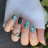Teal Vines Nail Wraps