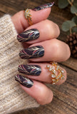 Bordeaux Botanical Nail Wraps