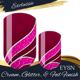 Luminous Raspberry Nail Wraps