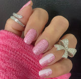 Pink Bow-Tique Nail Wraps