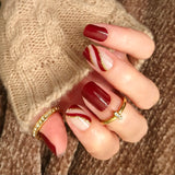 Bordeaux Bliss Nail Wraps