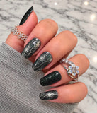 Emerald Petals Nail Wraps