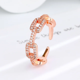 Ring - Interlocked Brilliance (Adjustable)