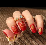 Canyon Snowflakes Nail Wraps