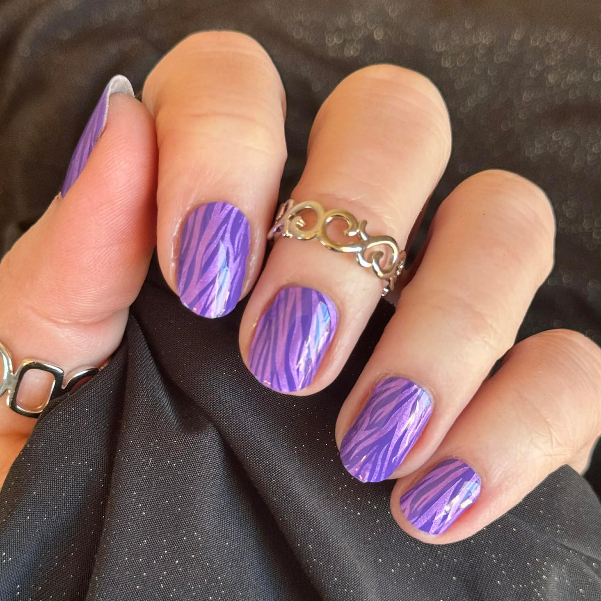 Violet Tigress Nail Wraps – EmbraceYourStyleNails