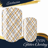 Glitter Pop Plaid Overlay Nail Wraps