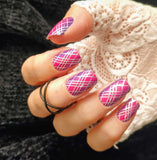 Metallic Pop Plaid Nail Wraps