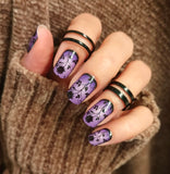 Amethyst Garden Nail Wraps