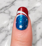 All American Glow Nail Wraps