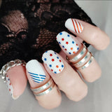 Red White & You Overlay Nail Wraps