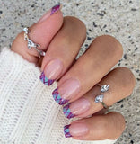 Electro Pop French Nail Wraps