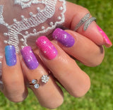 Electric Blooms Nail Wraps