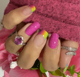 Watermelon Berry French Nail Wraps