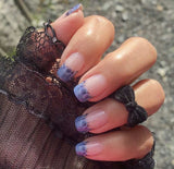 Periwinkle Blossom French Nail Wraps