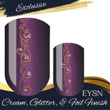 Bejeweled Burgundy Nail Wraps