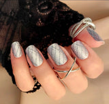 Platinum Pop Plaid Nail Wraps