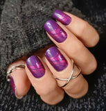 Violet Waves Nail Wraps