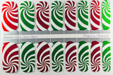 Peppermint Twists Nail Wraps