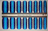 Techno Pop Plaid Nail Wraps