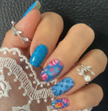 Egg Hunt Plaid Nail Wraps