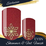 Canyon Snowflakes Nail Wraps