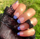 Periwinkle Blossom French Nail Wraps