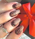 Rustic Rudolph Nail Wraps