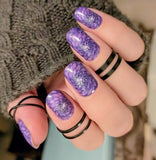 Orchid Vortex Nail Wraps