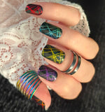 Laser Show Nail Wraps