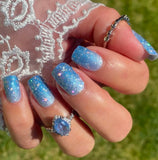 Blue Crush Nail Wraps