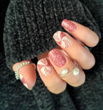 Candy Cane Swirl Nail Wraps