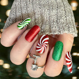 Peppermint Twists Nail Wraps