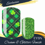 Mint to Be Lucky Plaid Nail Wraps