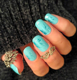 Teal Oasis Nail Wraps
