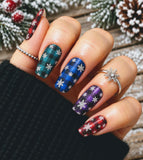 Frostfall Plaid Nail Wraps