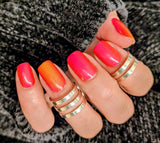 Electric Sunset Nail Wraps