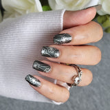 Emerald Petals Nail Wraps