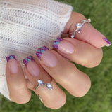 Electro Pop French Nail Wraps