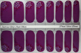 Plum Velvet Bloom Nail Wraps