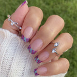 Electro Pop French Nail Wraps