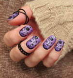 Amethyst Garden Nail Wraps