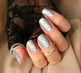 Platinum Pop Plaid Nail Wraps